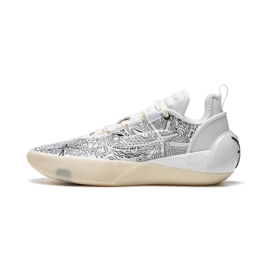Li-Ning Li Ning All City 12 Encore Basketball Shoes Men's Low Top White Black