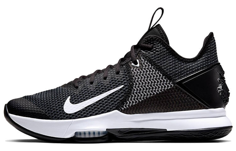 Nike Nike Witness 4 LeBron EP Cushioning Slip Resistant Cushioning Slip Resistant Low top Basketball Shoes Men's Black White