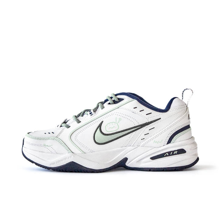 Nike Nike Air Monarch 4 Wangwang Tucking The Quilt, Small Flower Slip Resistant Abrasion Resistant Low top Chunky Sneakers