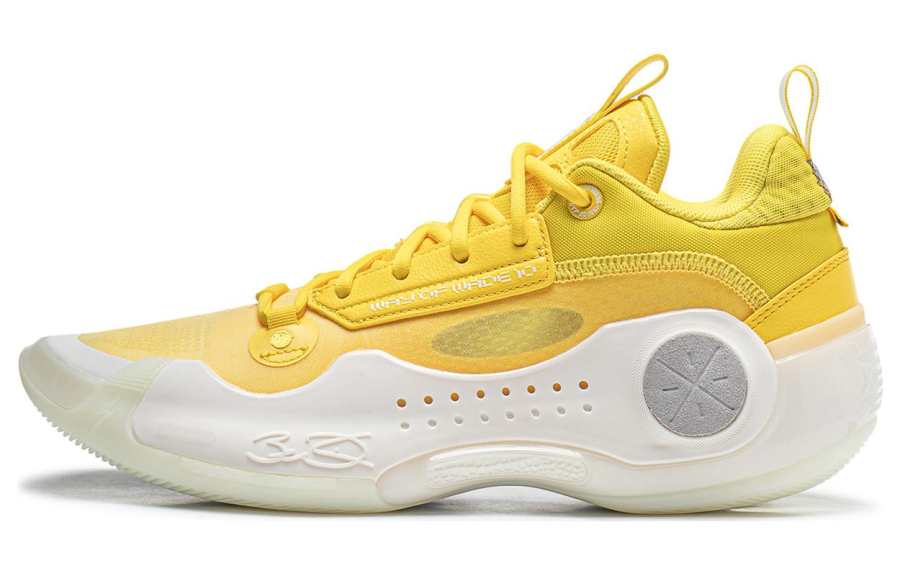 Li-Ning LiNing WOW 10 Low The City Of Angels Cushioning Anti-Slip And Wear-Resistant Low-Top Basketball Shoes Men's Yellow