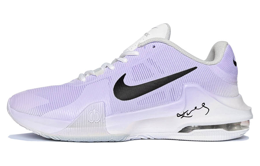 Nike Nike Air Max Impact 4 Lunar Post, Night Island Mist Cushioning Low top Basketball Shoes Men's Purple White