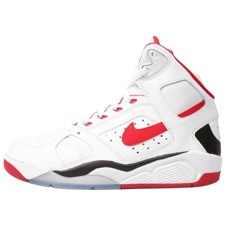 Nike Nike Air Flight Lite Slip Resistant Abrasion Resistant High top Basketball Shoes Men's White Red