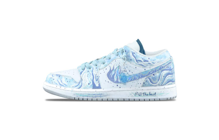 Jordan Jordan Air Jordan 1 Floating Clouds In A Painted Scene Cushioning Abrasion Resistant Cushioning, Wear Resistant Low top