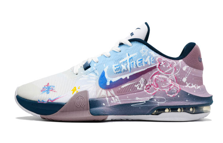 Nike Nike Air Max Impact 4 Low top Basketball Shoes Men's Blue Pink