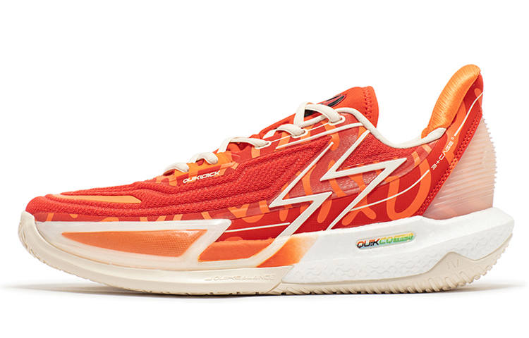 361° BIG3 4.0 Quick Pro Basketball Shoes Men's Low Top Flame Red/Crimson Orange