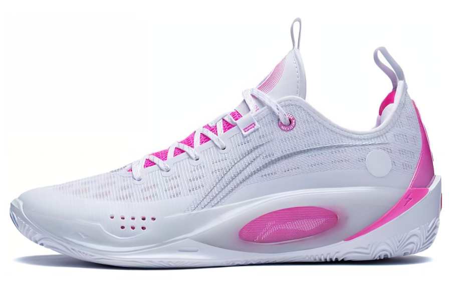 Li-Ning Li Ning Wade 808 2 Slip Resistant Low top Basketball Shoes Men's White Pink