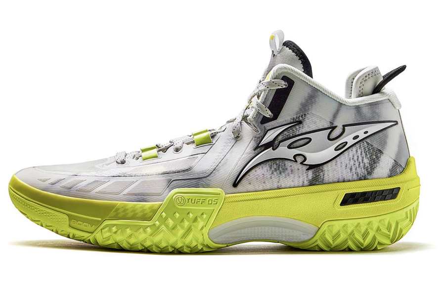 Li-Ning Li Ning Jie Ao, Silent Mid top Basketball Shoes Men's Light Lime