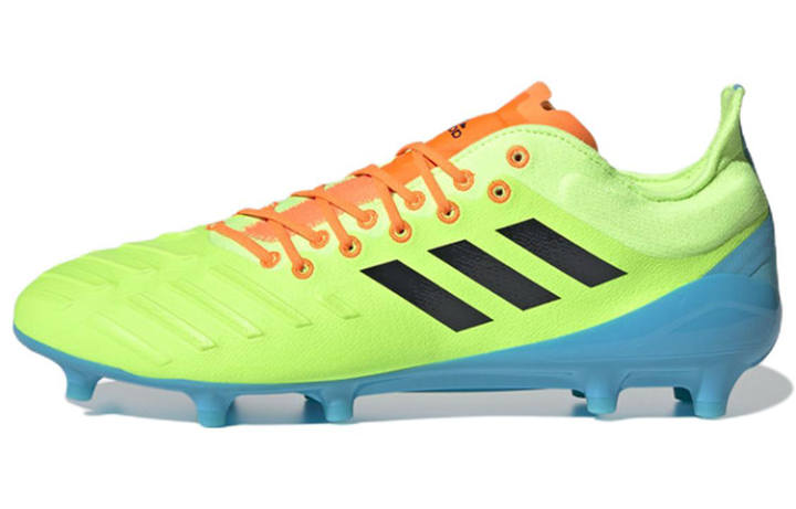 Adidas Adidas Predator XP Firm Ground Boots Leather Lace Up Cushioning Abrasion Resistant Lightweight Low top Training Shoes