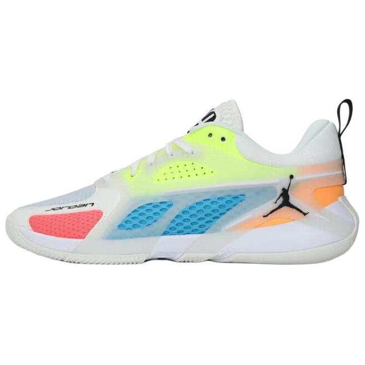 Jordan Jordan Heir Low top Basketball Shoes Men's White Yellow Blue