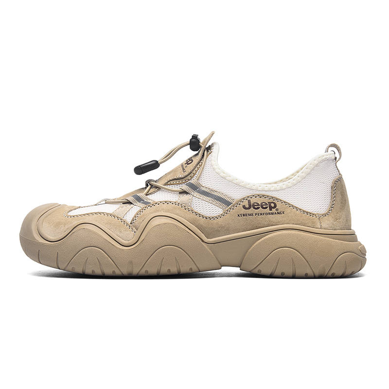 Jeep Classic Low top Hiking Shoes Unisex Camel
