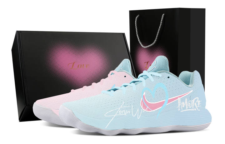 Nike Nike Hyperdunk 2017 Encounter, Heart Box Cushioning Coverage Support Low top Basketball Shoes Men's
