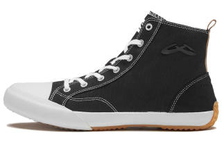 URBANHOOD 5050 Collection Slip Resistant Abrasion Resistant High top Canvas Shoes Unisex Black