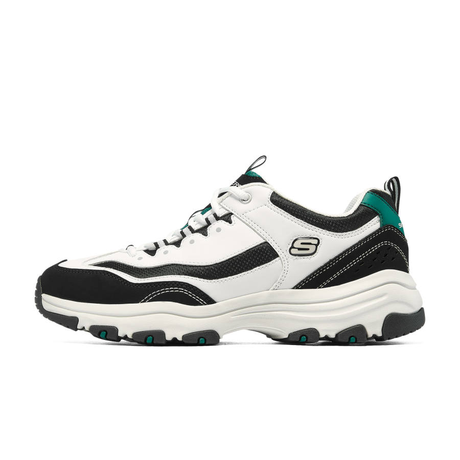 Skechers I Conik D'Lites Oreo Black Chocolate Milk Textile, Artificial Leather Lace Up Breathable Support