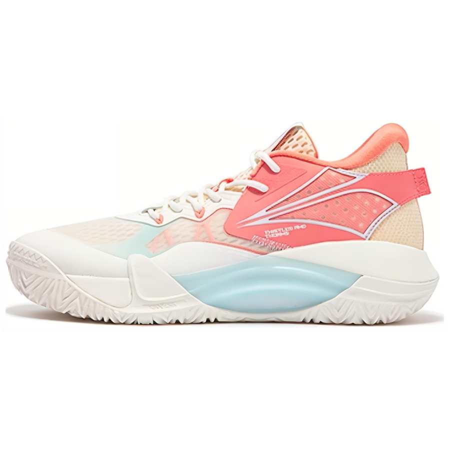 361° Thorn Cushioning Slip Resistant Abrasion Resistant Low top Basketball Shoes Men's White Pink