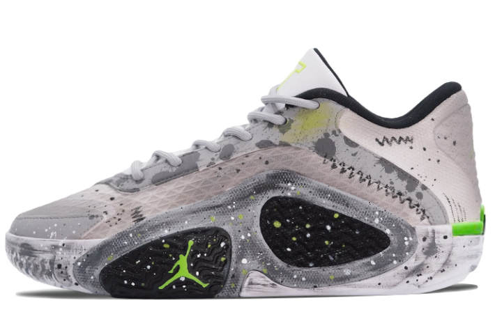 Jordan Jordan Tatum 2 Misty Shadow Gray Path Cushioning Slip Resistant Coverage Cushioning Slip Resistant Coverage Low top