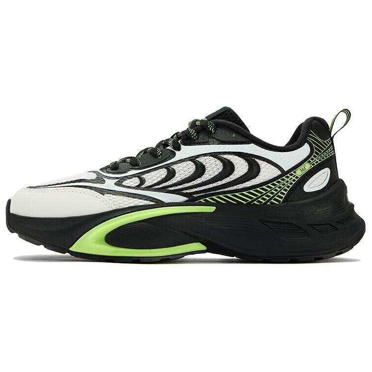 361° Cushioning, Wear Resistant Low top Chunky Sneakers Men's Black White