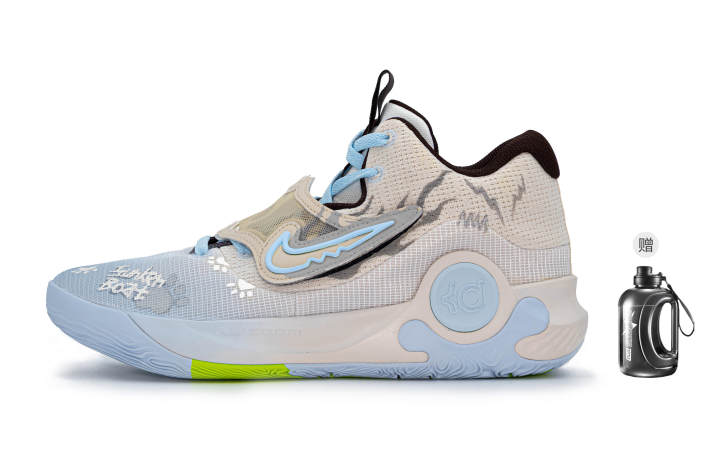 Nike Nike KD Trey 5 X Blue Flame Elegance MONE Craft Abrasion Resistant Abrasion Resistant Low top Basketball Shoes Men's