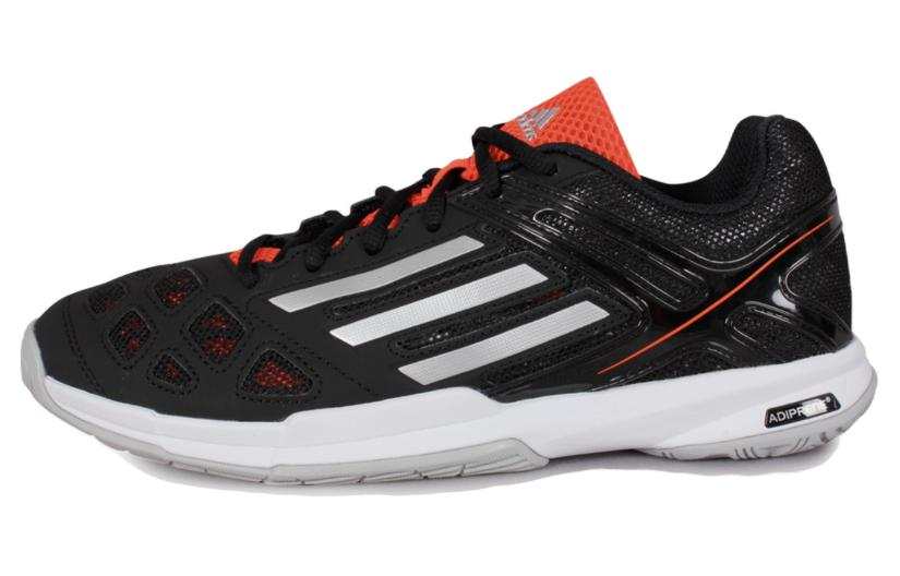 Adidas Adidas Cushioning, Wear Resistant Low top Badminton Shoes Men's Black Red
