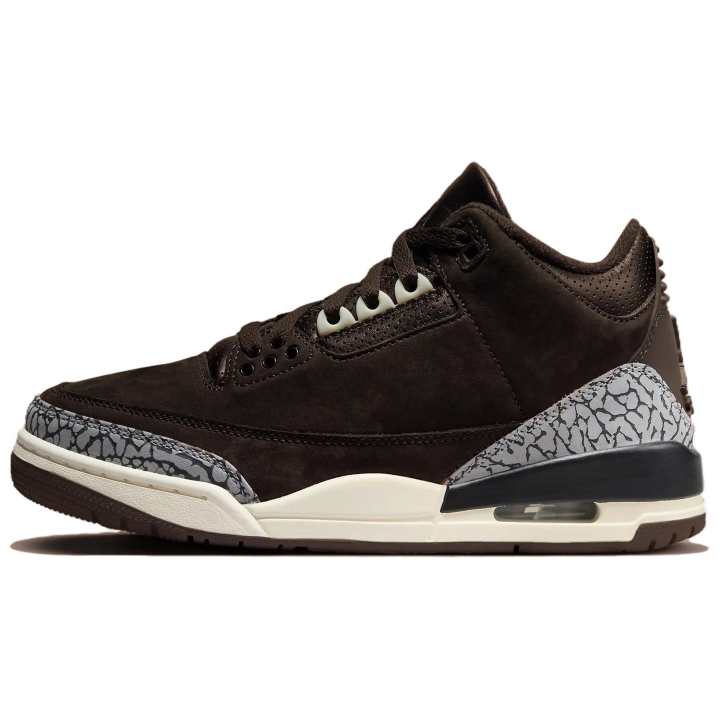 Jordan Jordan Air Jordan 3 Basketball Shoes Men's Mid Top Brown
