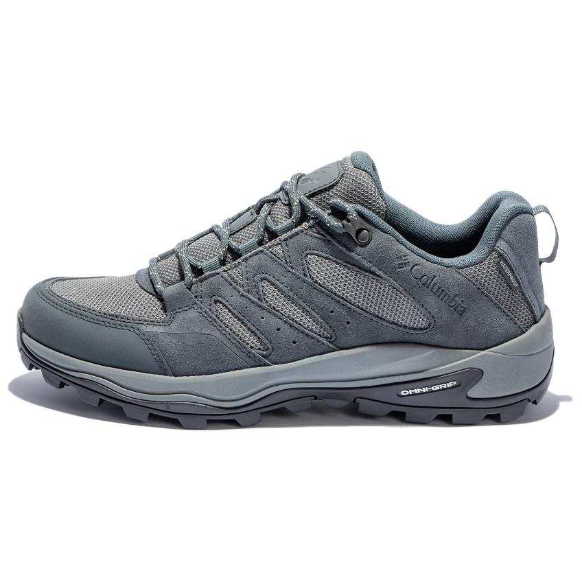 Columbia Redmond Slip Resistant Abrasion Resistant Breathable Support Grip Low top Hiking Shoes Men's Gray