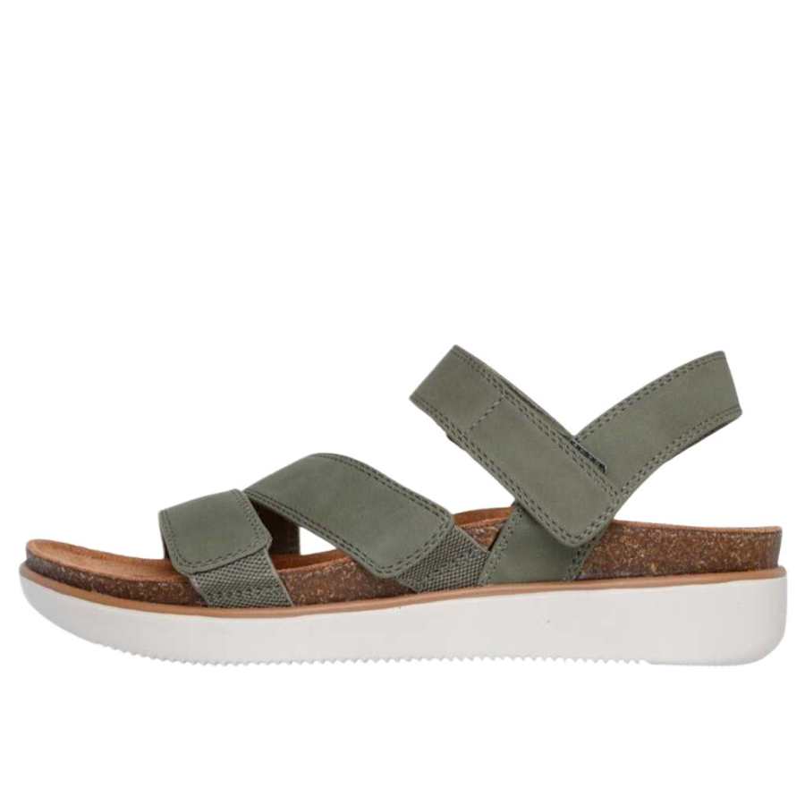 Skechers One Strap Sandals Women's Olive Green