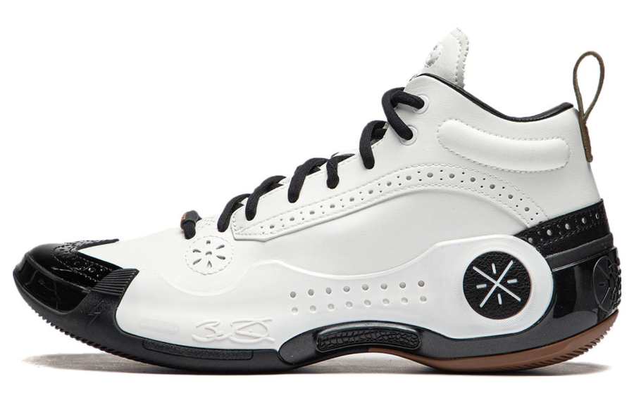 Li-Ning Li Ning WOW 10 Gentleman Slip Resistant Abrasion Resistant Low top Basketball Shoes Men's Black White