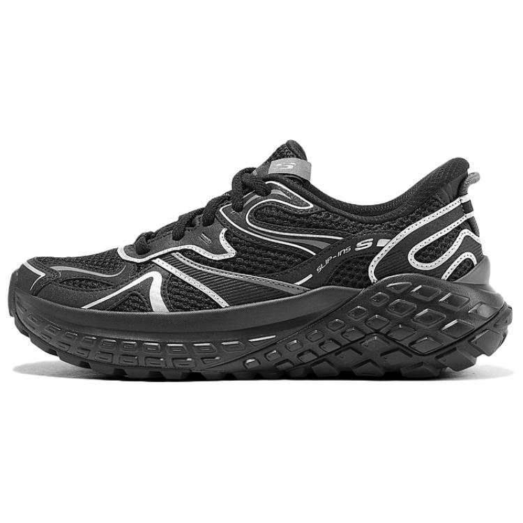 Skechers Monster Abrasion Resistant Low top Chunky Sneakers Women's Black