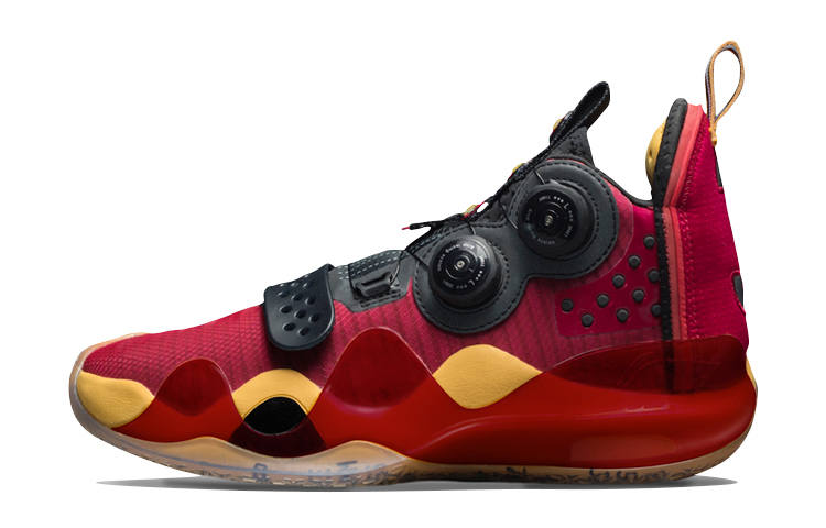 Li-Ning Li Ning WOW 8 Mesh Cushioning Slip Resistant Abrasion Resistant High top Basketball Shoes Men's Red