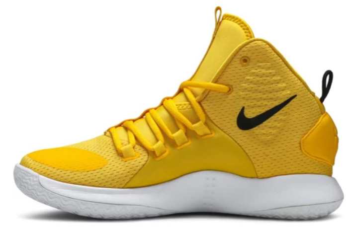 Nike Nike Hyperdunk X Slip Resistant Abrasion Resistant High top Basketball Shoes Men's Yellow White