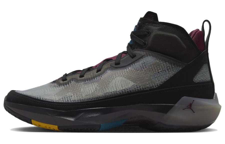 Jordan Jordan Air Jordan 37 'Bordeaux' Cushioning Slip Resistant Abrasion Resistant Mid top Basketball Shoes Men's