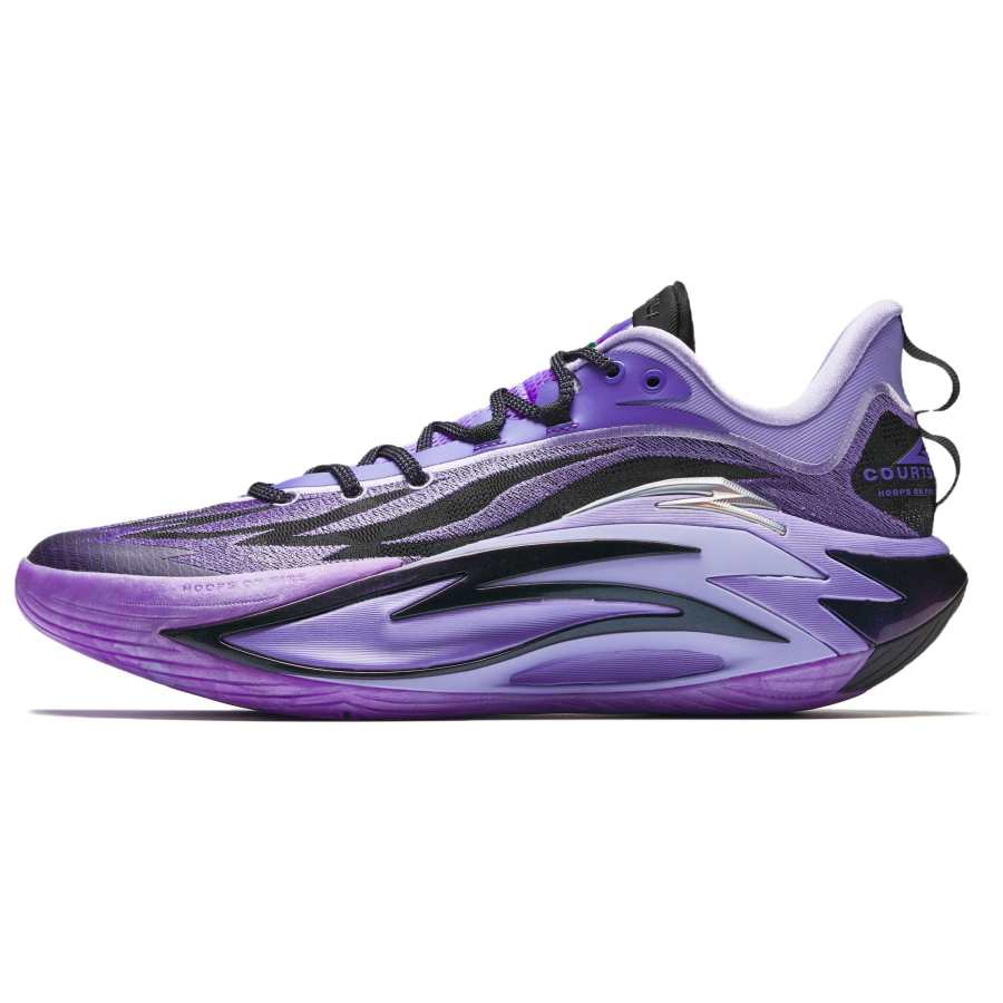 Anta Shock Wave 7 Low top Midfoot Carbon Plate Basketball Shoes Men's Purple