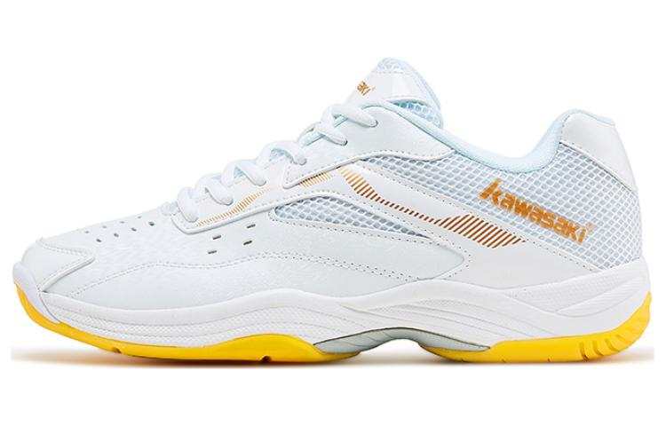 Kawasaki Wind Collection Cushioning Breathable Low top Badminton Shoes Unisex White