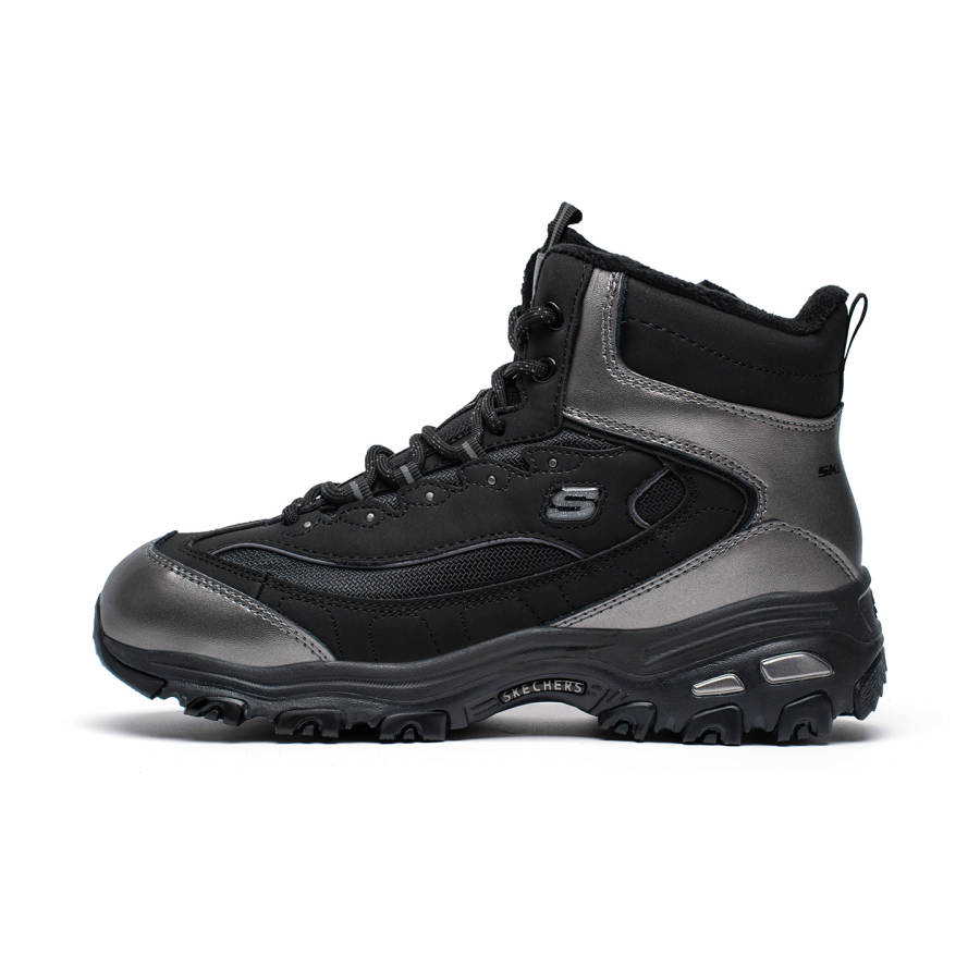 Skechers D'Lites Textile, Synthetic Leather, Split Cow Leather Cushioning Abrasion Resistant Thermal Slip Resistant