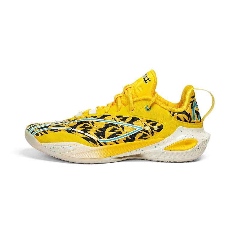 Li-Ning Li Ning Speed 11 Textile, TPU Low top Basketball Shoes Men's Yellow