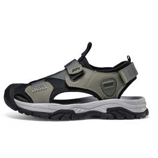 JIEPU River Trekking Shoes Men's Black/Black Green/Black Blue