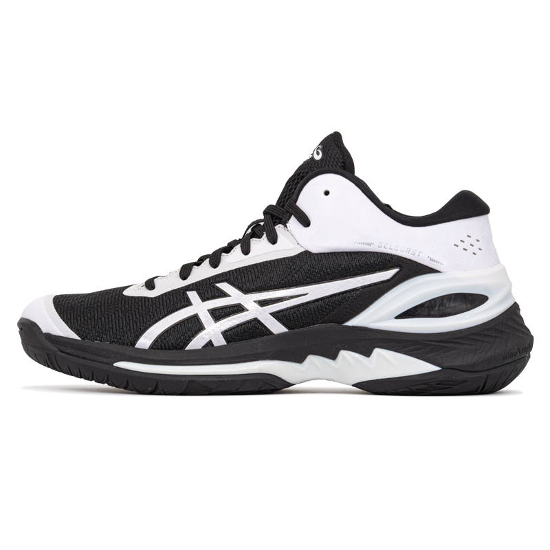 ASICS Gel Burst 28 Versatile Cushioning Slip Resistant Abrasion Resistant Mid top Basketball Shoes Men's Black White