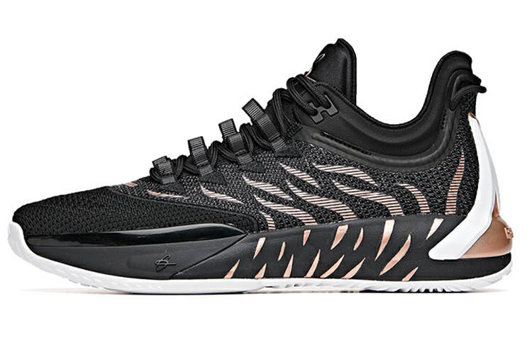 Anta GH1 Hayward Abrasion Resistant Slip Resistant Low top Basketball Shoes Men's Black Gray