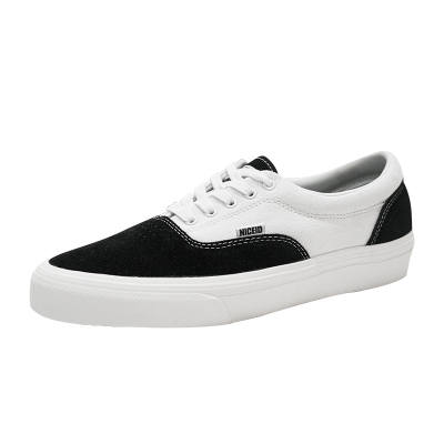 NICEID Wear resistant And Lightweight Low top Canvas Shoes Men's Black White