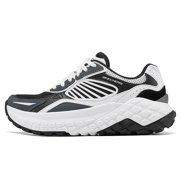Skechers Monster Slip Resistant Abrasion Resistant Low top Chunky Sneakers Women's Black White