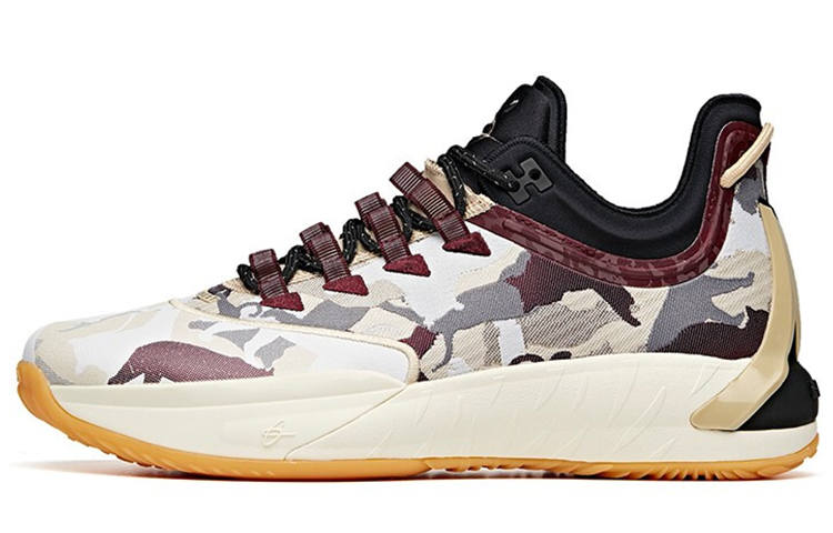 Anta GH1 Low Textile, Synthetic Leather Cushioning Slip Resistant Abrasion Resistant Low top Basketball Shoes Men's