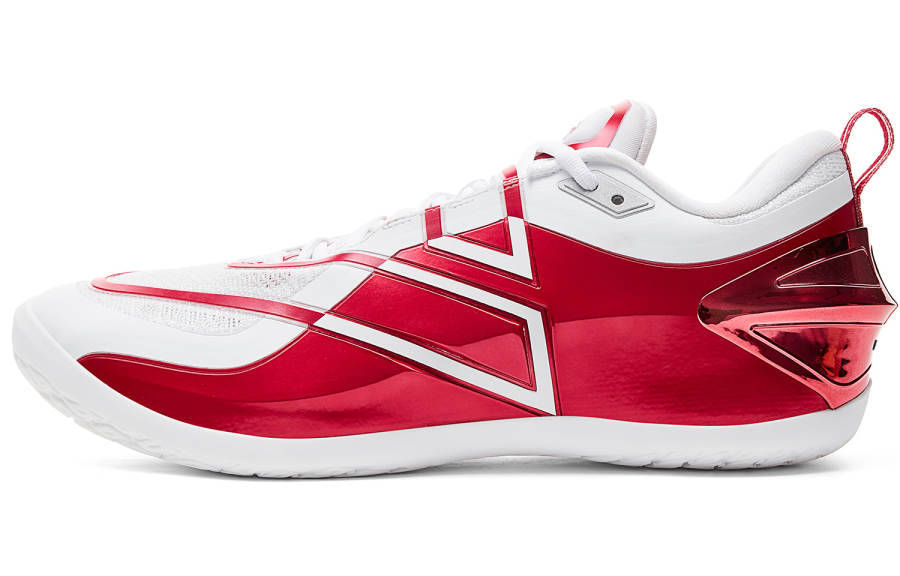 PEAK Taichi General Basketball Shoes Men's Dark White And Dark Red