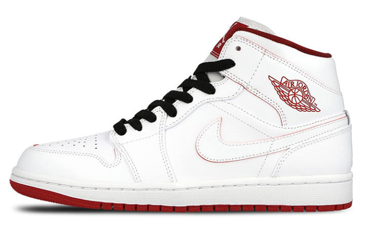 Jordan Jordan 1 Retro Mid White Gym Red Black
