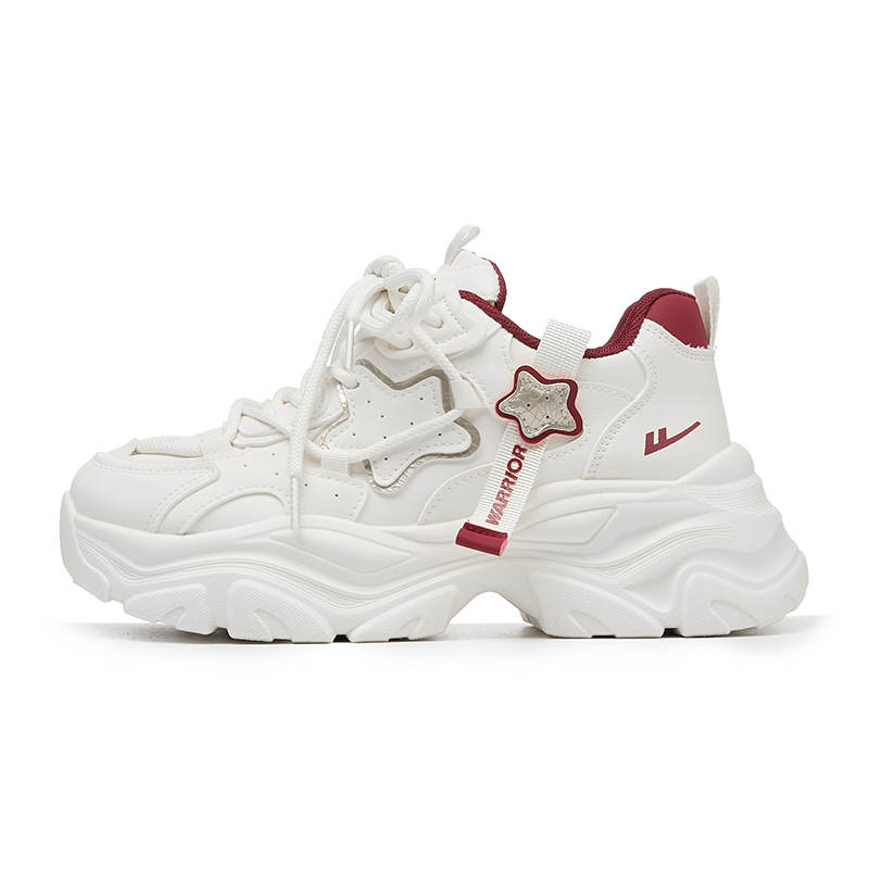 Warrior Height Increasing Abrasion Resistant Low top Chunky Sneakers Women's