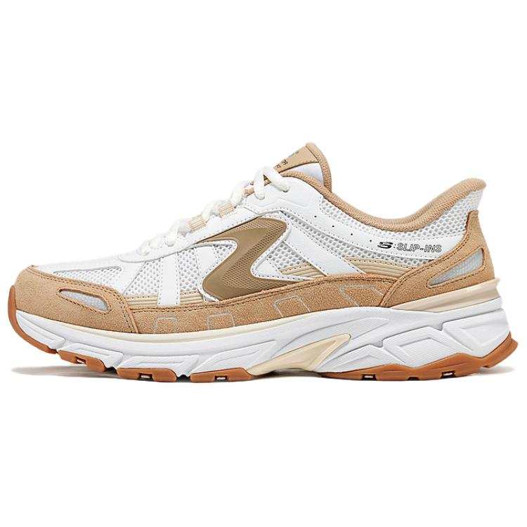 Skechers SPORT MENS Coverage Low top Chunky Sneakers Men's White Yellow