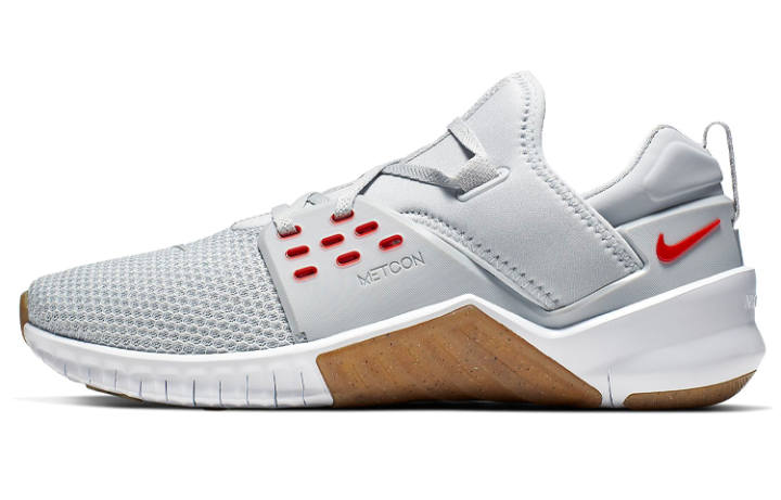 Nike Nike Metcon 2 Free X Weightlifting Low top Training Shoes Men's Gray Red White