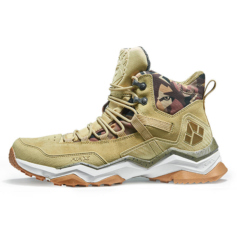 RAX Waterproof And Slip Resistant High top Outdoor Shoes Men's Khaki