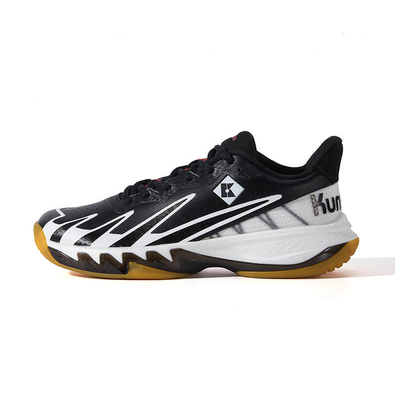 KUMPOO Asura Collection Cushioning Support Balance Low top Badminton Shoes Unisex Black