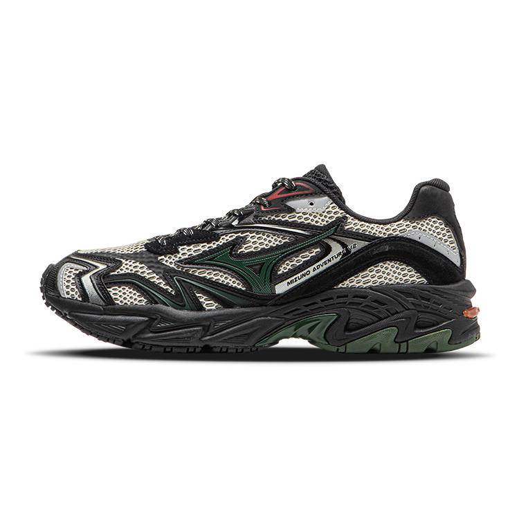 Mizuno ADVENTURE Abrasion Resistant Lightweight Wear resistant And Lightweight Low top Chunky Sneakers Unisex Black
