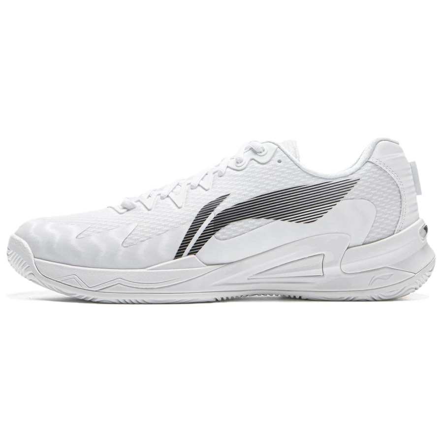 Li-Ning Li Ning Slip Resistant Abrasion Resistant Low top Tennis Shoes Unisex White Black
