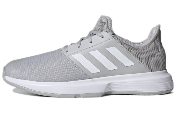 Adidas Adidas GameCourt Tennis Breathable Low top Tennis Shoes Men's Gray White